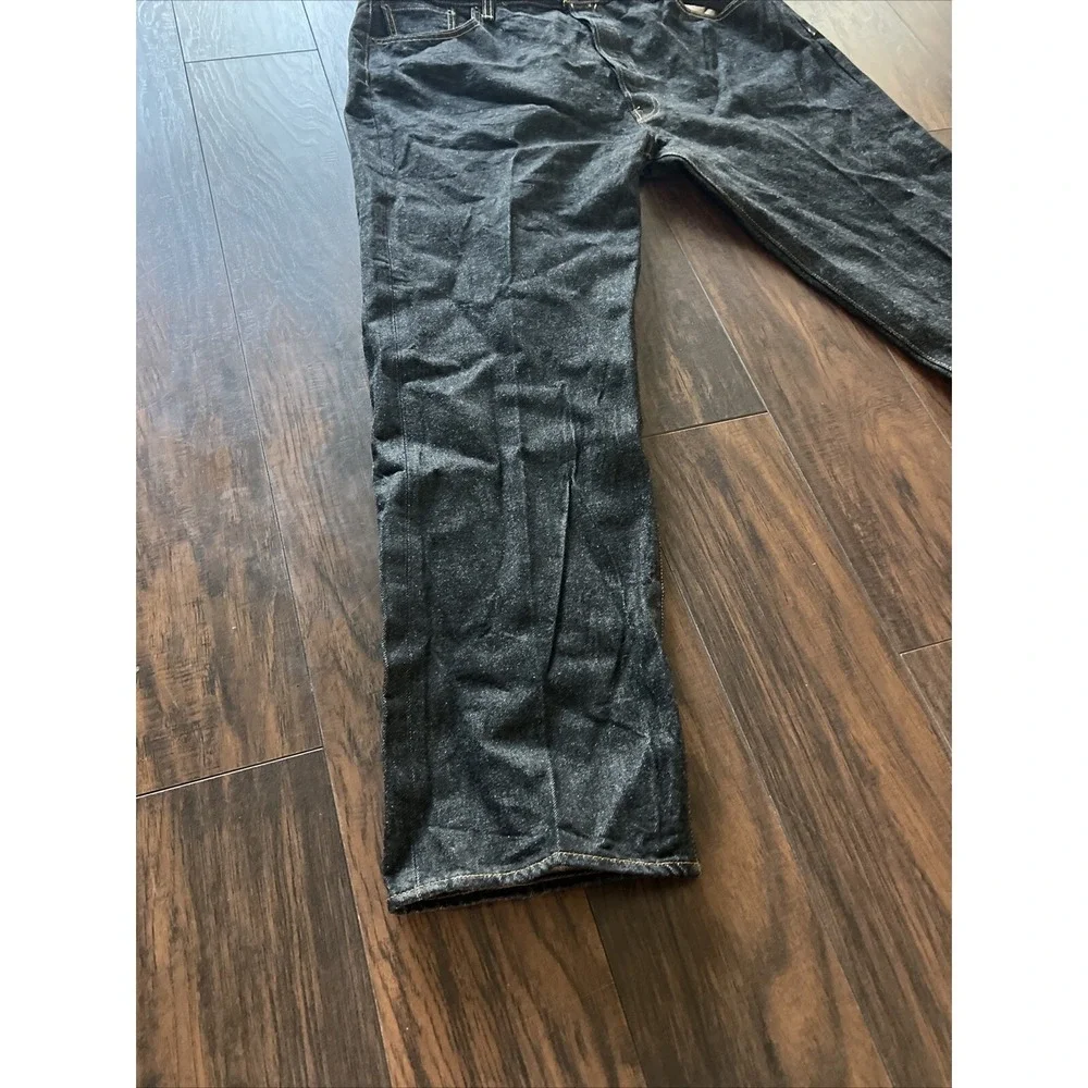 Men's‎ Levi's Jeans 501 Button Fly Straight Leg Waterless Black Wash Sz 42x34
